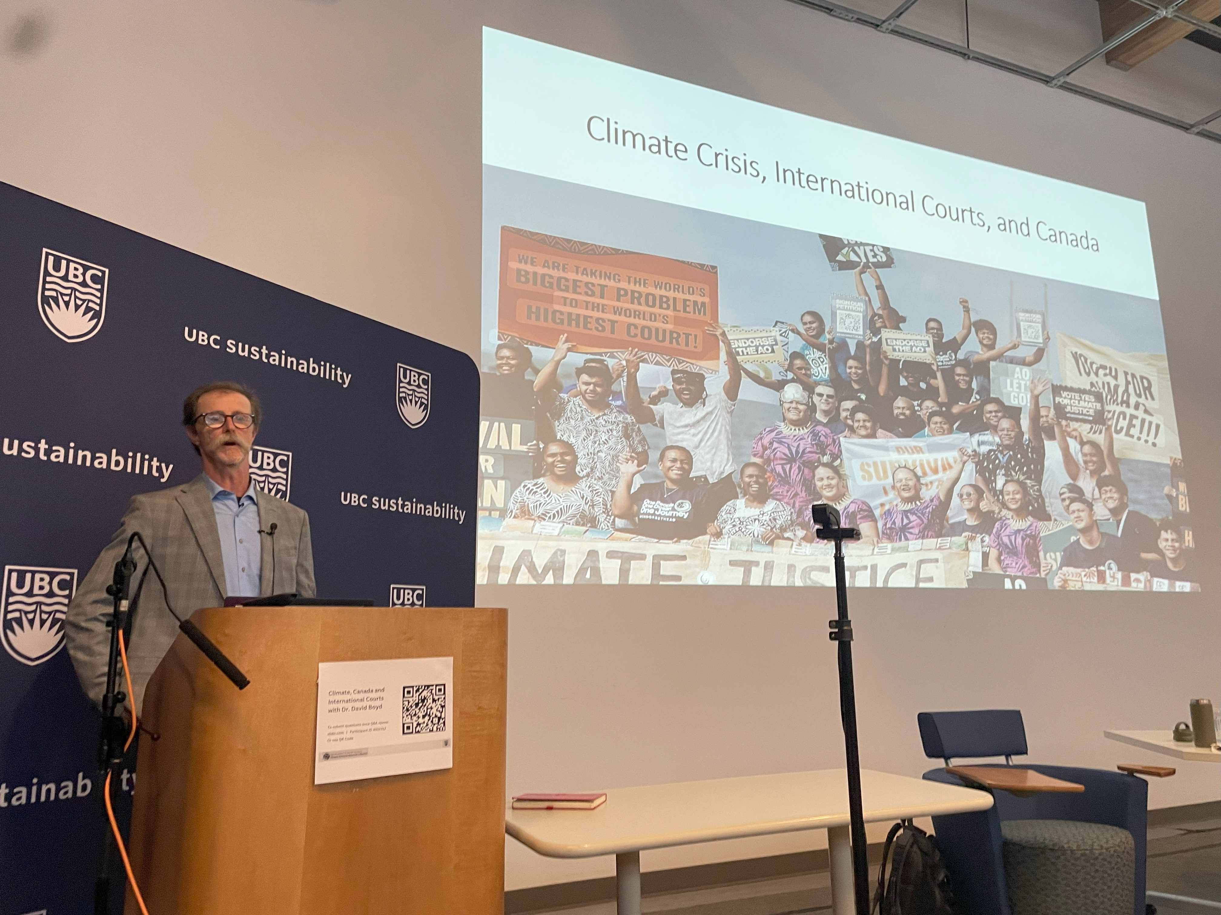 David Boyd presenting