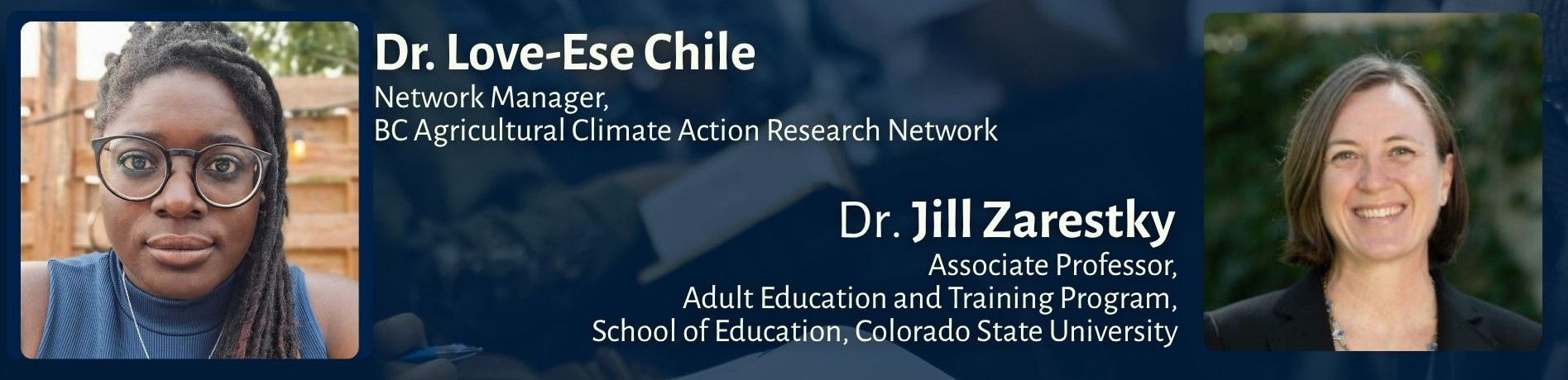 Drs. Love Ese and Jill Zarestky