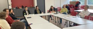 Stepan Wood leading a discussion